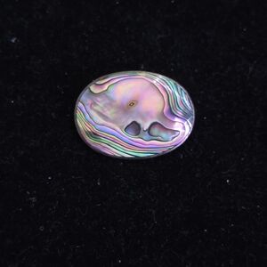Iridescent Abalone Shell Oval Pendant - Multicolor Women Jewelry